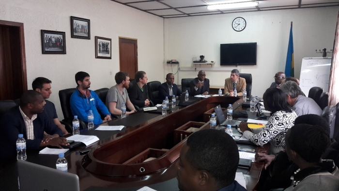 <p>Meeting at REG (Rwanda Energy Group) in Kigali for discussing the objectives of the field campaign (Photo of A. Mugisha)</p>