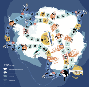 Course en Antarctique - Jeu ludique et pédagogique