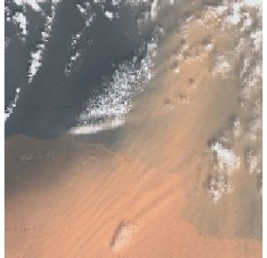 Le dépôt de sable sur les neiges du Caucase en mars 2018 a accéléré la fonte du manteau neigeux